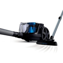 Philips Bagless Power Pro Compact Vacuum Cleaner 1800W With 1.5L Dust Capacity And Washable Filter, Deep Black, FC9350/62
