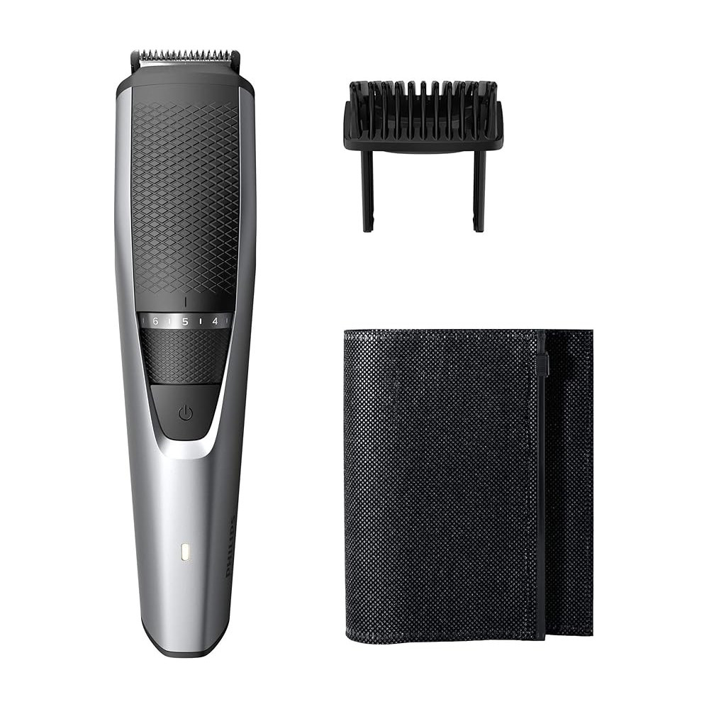Philips Series 3000 Beard Trimmer With Lift And Trim System And Stainless Steel Blades, Grey, BT3216/13