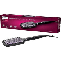 Philips Style Care Essential Heated Straightening Brush With Thermo Protect Technology, Black, BHH880/03