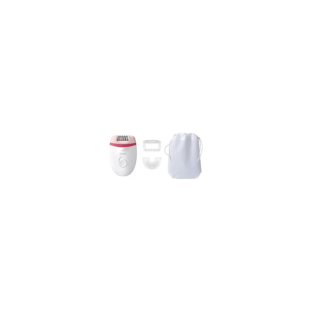 hilips Satinelle Essential Corded Compact Epilator, White, BRE255/00