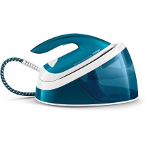 Philips 2400W PerfectCare Compact Essential Steam Generator Iron 1.3L Water Tank, Aqua Blue, GC6815/26