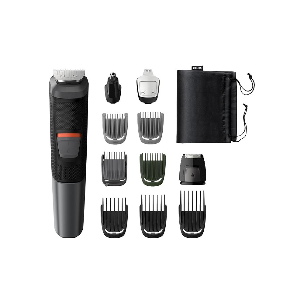 Philips 5000 Series Ultimate Trimmer For Men With All In One Solution With Metal Blades, Grey/Black, MG5730/33