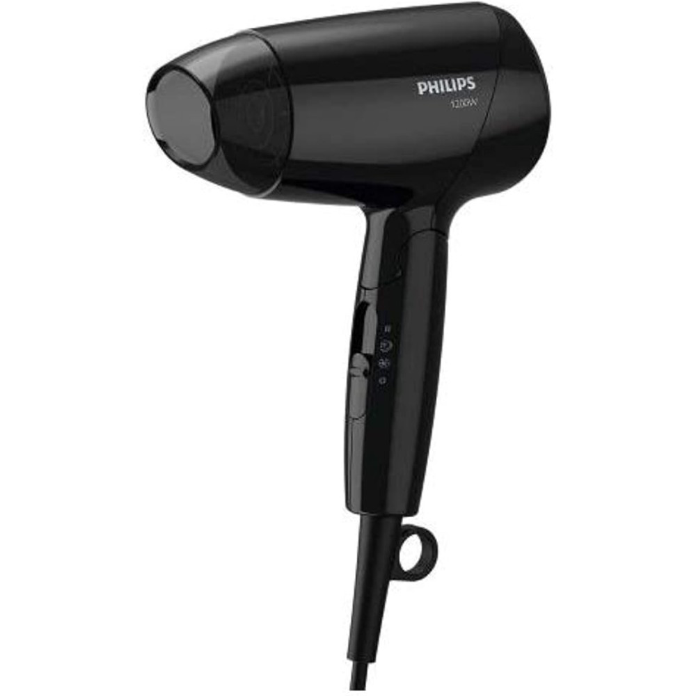 Philips 1200W Essential Care Hair Dryer With Thermoprotect And 3 Heat/Speed Settings, Black, BHC010/13