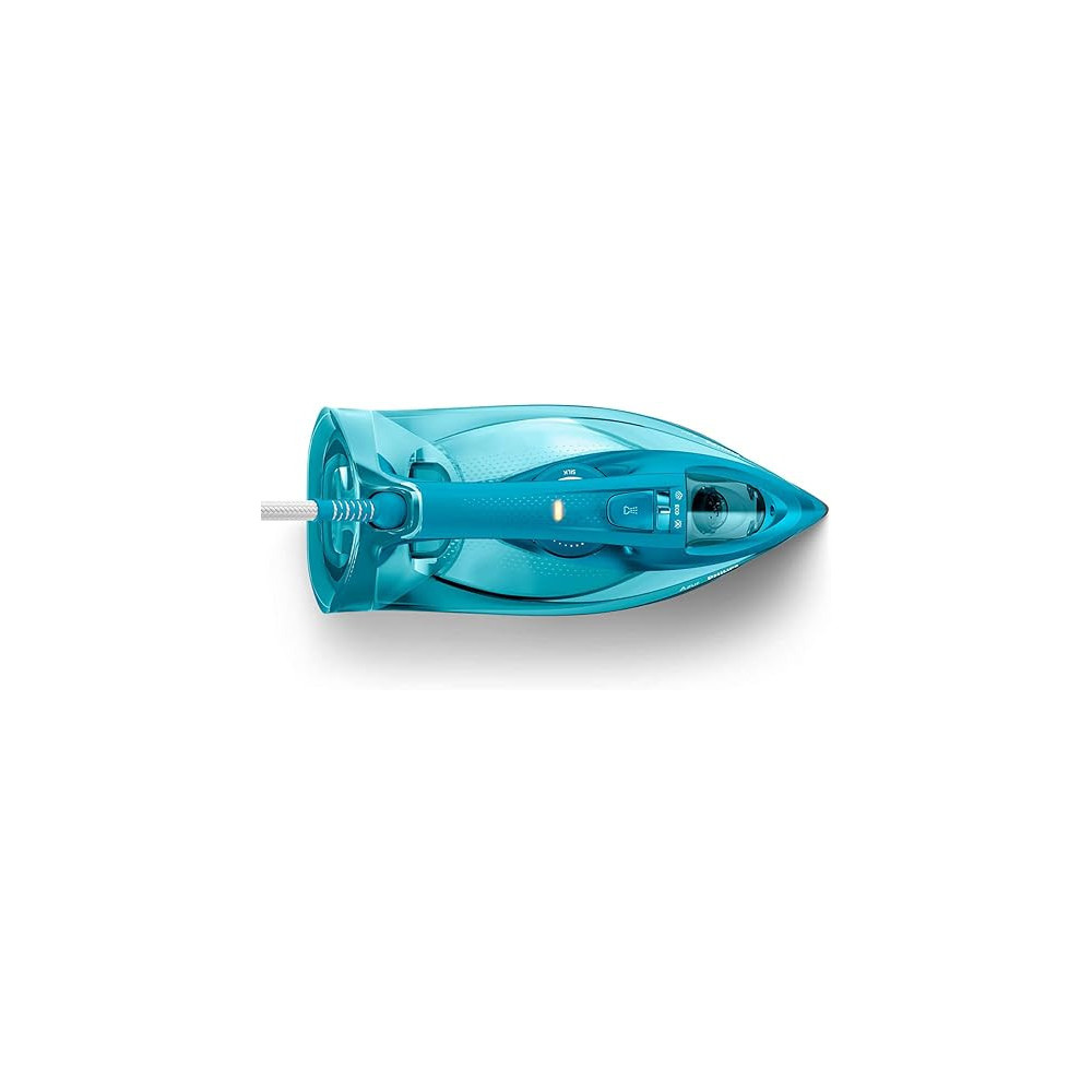 Philips Azur Steam Iron 2600W With 2mCord And 300ml Water Tank, Aqua Blue, GC4558/26