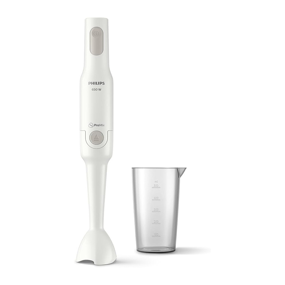Philips 650W Daily Collection Pro Mix Hand Blender With Anti Splash, White, HR2531/01
