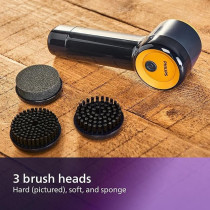 Philips Sneaker Cleaner With 3x Brush heads, Navy Blue/Yellow, GCA1000/60
