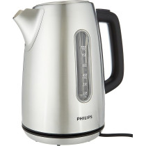 Philips 1.7L Stainless Steel Kettle Viva Collection 2200W With LED Light And Spring Lid, Silver, HD9357/12