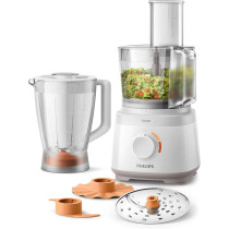 Philips Daily Collection Compact Food Processor With Multi Functions, White, HR7320/01