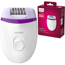 Philips 2000 Series Corded Compact Epilator, White, BRE225/01