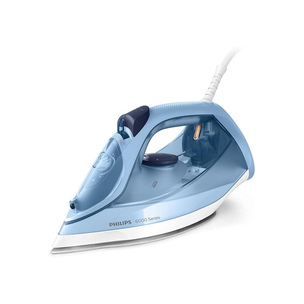 Philips 6000 Series Steam Iron 2400W With Ceramic Soleplate, Light Blue, DST6001/26
