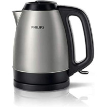 PHILIPS 2200W Brushed Metal Kettle, Grey/Black, HD9305/26