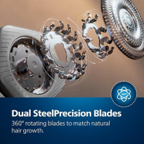 Philips Series 9000 Wet & Dry Electric Shaver, Silver, S9985/50