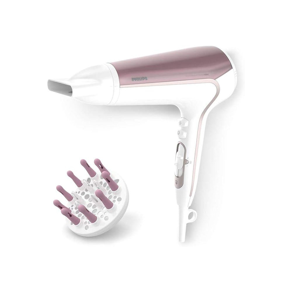 Philips Dry Care Advanced Hair Dryer 2200W, Pink/White, BHD186/03