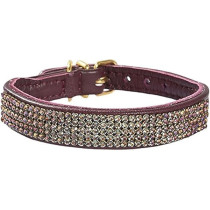 Bobby Crystal Princess Collar For Dogs, Plum, 25 cm