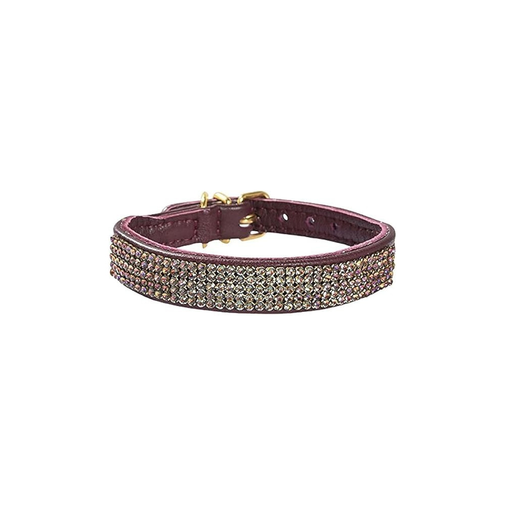 Bobby Crystal Princess Collar For Dogs, Plum, 25 cm