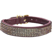 Bobby Crystal Princess Collar For Dogs, Plum, 35 cm