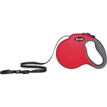 Doco All Day Adventure Retractable Leash, Red, 5 Meter