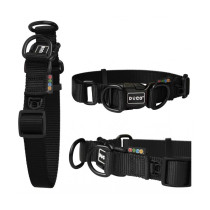 Doco Double D Ring Nylon Material Dog Collar, Black, Extra Large