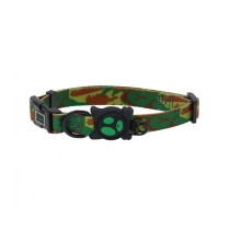 Doco Loco High Quality Sublimation Print Dog Collar, Texture Camouflage, Large