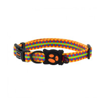 Doco Loco High Quality Sublimation Print Dog Collar, Texture Lime Street, Large