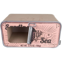 District 70 Sardine Cardboard Cat Scratcher, 60 x 30 x 30 Cm, Pink