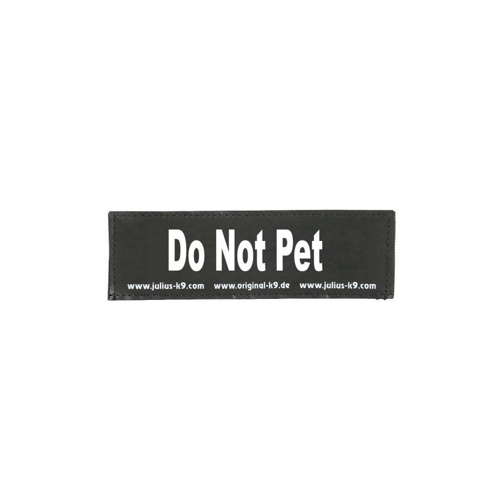 Julius-K9 Do Not Pet Patch For Dogs, Black, Small
