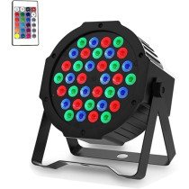 Yu Well Stage Lighting 36 LED DJ Par Lights Up-Lights For Events Sound Activated Remote And DMX Control, Disco Par Light For Wedding, Party, Concert And Festival, RGB Plus Remote