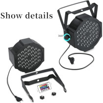 Yu Well Stage Lighting 36 LED DJ Par Lights Up-Lights For Events Sound Activated Remote And DMX Control, Disco Par Light For Wedding, Party, Concert And Festival, RGB Plus Remote