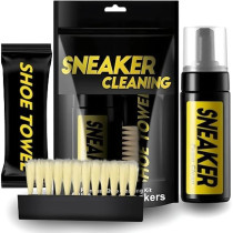 Yu Well Shoe Cleaner Kit, Water-Free Quick-Dry Foam Sneaker Cleaner With Shoe Brush And Shoe Cloth For Leather, Rubber, Plastic And All Types Of Shoes