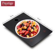 Prestige Digital Kitchen Scale Multifunction Food Weight Scale 5KG Ultra Slim with Large LCD Display Premium Plastic and Glass Food Scales 11lb/5kg with 1g Precision, Black, PR81006