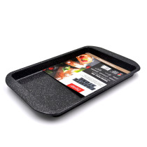 Prestige Rectangular Baking Tray with Nonstick Granite Stone Coating Carbon Steel Baking Pan Premium Swiss Roll Tin, PR48772
