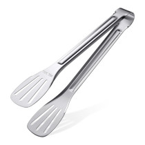 Prestige Stainless Steel Tong Kitchen Cooking Tongs Cooking Barbecue Grilling Food Tongs Steak Tongs, Salad Tongs, Dessert Tongs For Buffet, Silver, PR49076