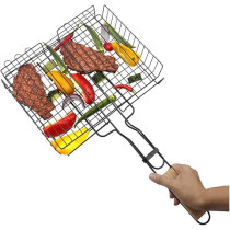 Yu Well Stainless Steel Bbq Barbeque Fish Grill Net Basket