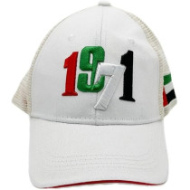 Yu Well Uae Cap For National Day Flag Day Celebration And Other Special Occasions, Number Printed, White