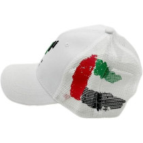 Yu Well Uae Cap For National Day Flag Day Celebration And Other Special Occasions, Letter Printed, White