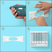 Yu Well Dual Food Dispenser, Dry Food Dispenser,Grain Cereal Dispenser Countertop For Kitchen, Black, White, 10 Litre