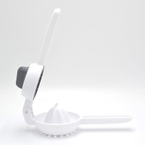 Prestige Dual Action Citrus Press Manual Lemon and Lime Squeezer with Innovative Design for Effortless Juicing High-Quality Citrus Press Juicer for Fresh Homemade Juice, PR81004, White