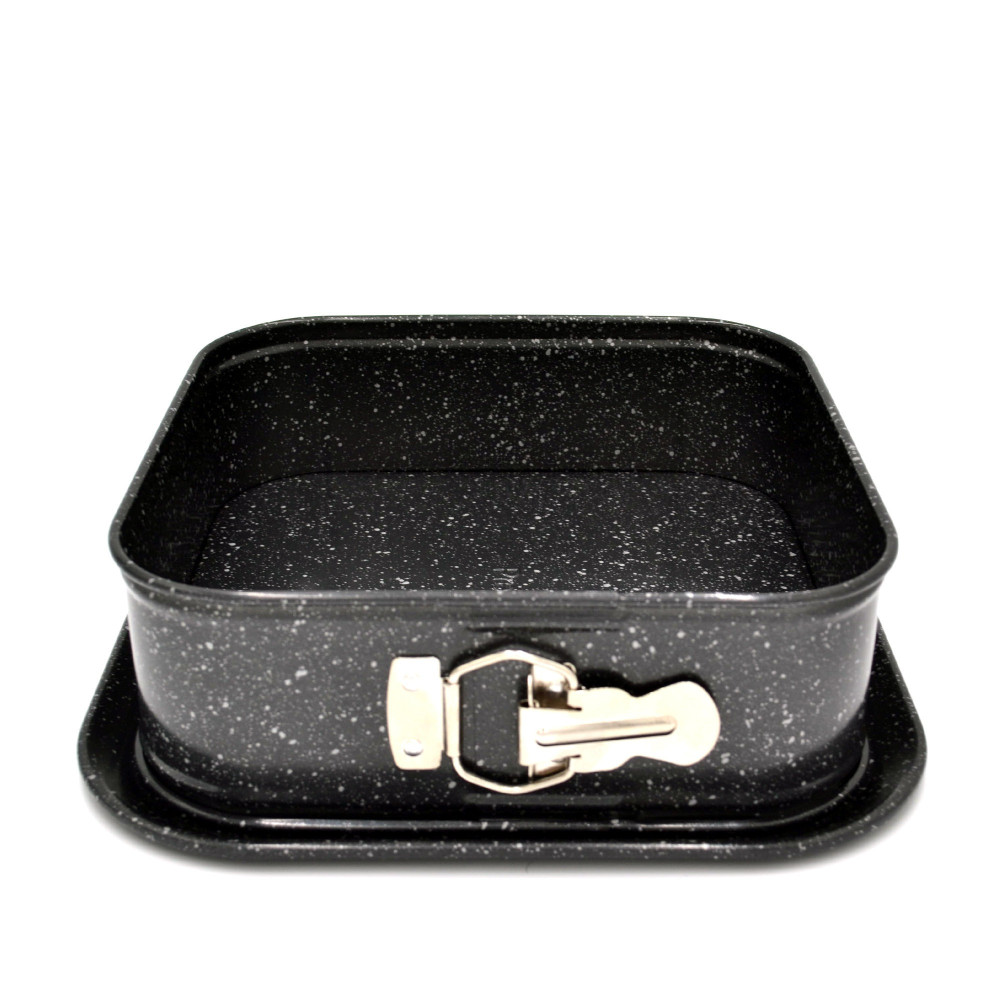 Prestige Granite 9 Inch Square Springform Pan, PR48762, Black