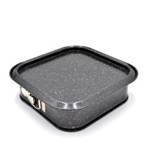 Prestige Granite 9 Inch Square Springform Pan, PR48762, Black