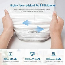 Yu Well Vacuum Storage Bag Space Saver Pressure Bag For Storing Clothes Beddings Towels Reusable And Wear Resistant, 70 x 120Cm, Pack Of 12