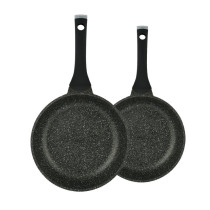 Prestige Essentials Nonstick Pots and Pans Set Induction Cookware Set 11 Pieces Non Stick Set Combo Granite Cooking Set Fry Pan Non Stick Combo Set, Black, PR80985