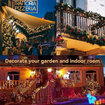 Yu Well Led String Lights 10M Warm White 100Leds, Ip44 Waterproof Pure Copper Wire, 8 Modes With Memory Function, Outdoor And Indoor Fairy Lights For Christmas, Halloween, Garden, Wedding, Party