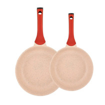 Prestige Essentials Nonstick Pots and Pans Set Induction Cookware Set 11 Pieces Non Stick Set Combo Granite Cooking Set Fry Pan Non Stick Combo Set, Pink, PR80987