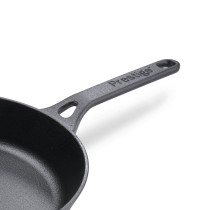Prestige Cast Iron Fry Pan 20 cm, Cast Iron Skillet Induction Frying Pan Iron Fry Pan Pre-Seasoned Cast Iron Cookware, Black, PR48888