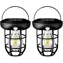 Yu Well Solar Portable Motion Sensor Wall Hanging Lantern For Outdoor Lighting And Camping, Solar Hanging, 2 Pieces