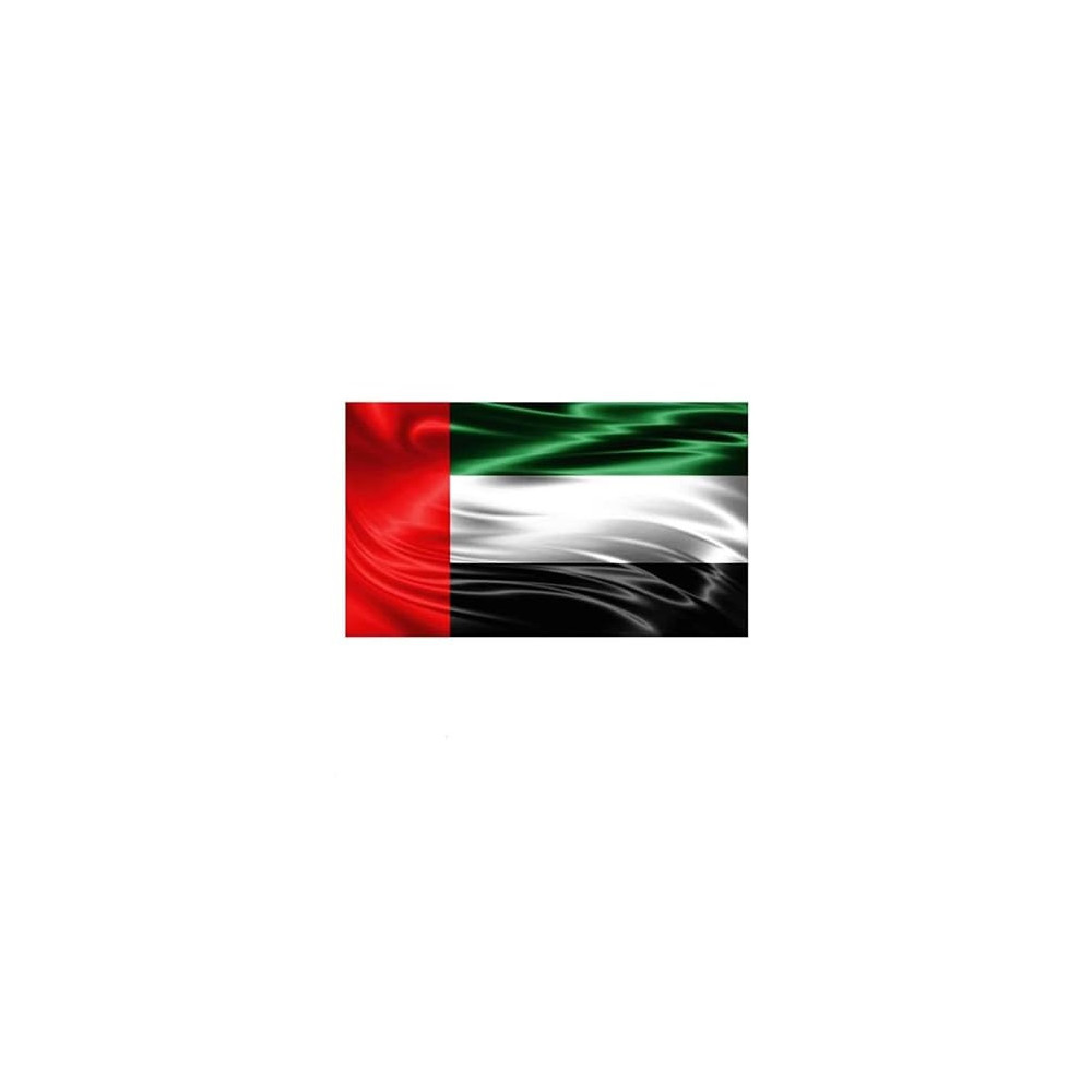 Yu Well UAE Flag For National Day Celebration, 2 Piece Size, 1M X 3M