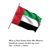Yu Well UAE Flag For National Day Flag Day Celebration Pack Of 2, Size 2.5M X 10M