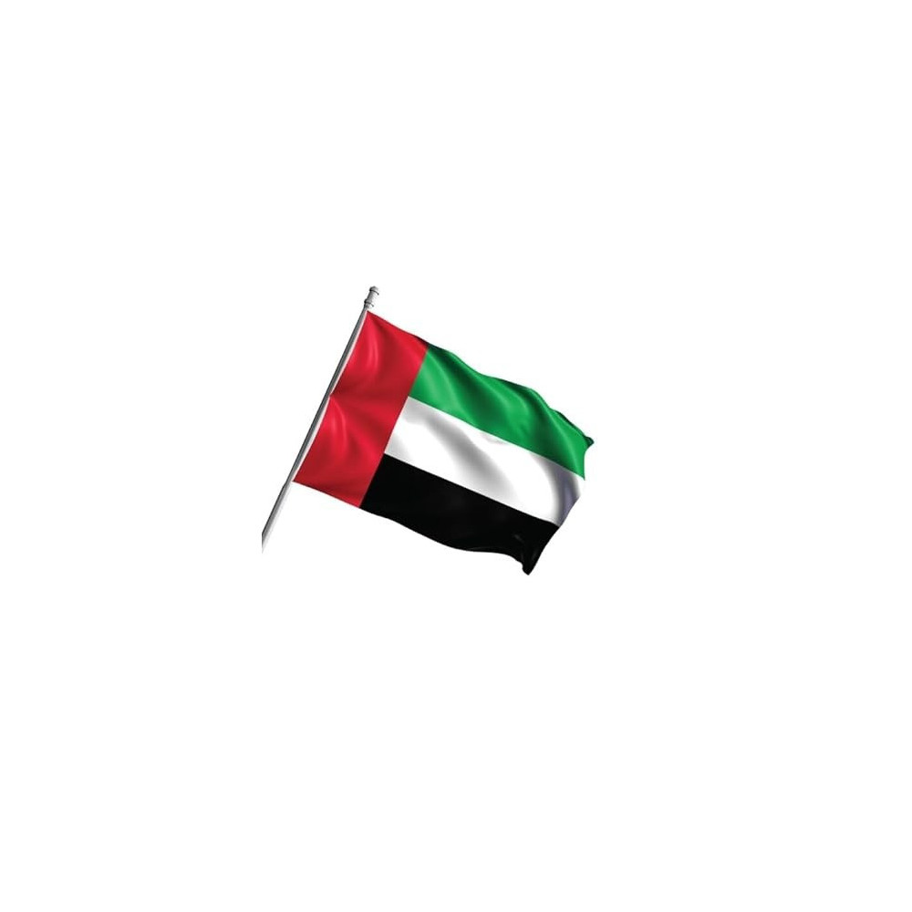 Yu Well UAE Flag For National Day Flag Day Celebration, 2 Piece, Size 60Cm X 90Cm