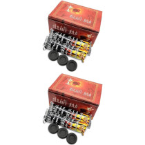 Yu Well 1 Pack Of 100 Pieces/10 Roll Quick Lighting Charcoal Briquettes For Hukkah, Sheesha, Bbq Grill Preparation Long Lasting For Bakhoor And Incense Burning