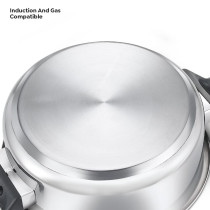 Prestige Svachh FLIP-ON Mini SS Pressure Cooker 18 cm-2 Litre, with Glass Lid Stainless Steel, Silver, MPF20164